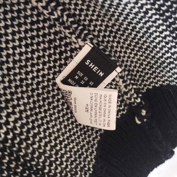 SHEIN Privé Women's Plaid Double Pockets Cardigan With Open Front - Picture 12 of 16